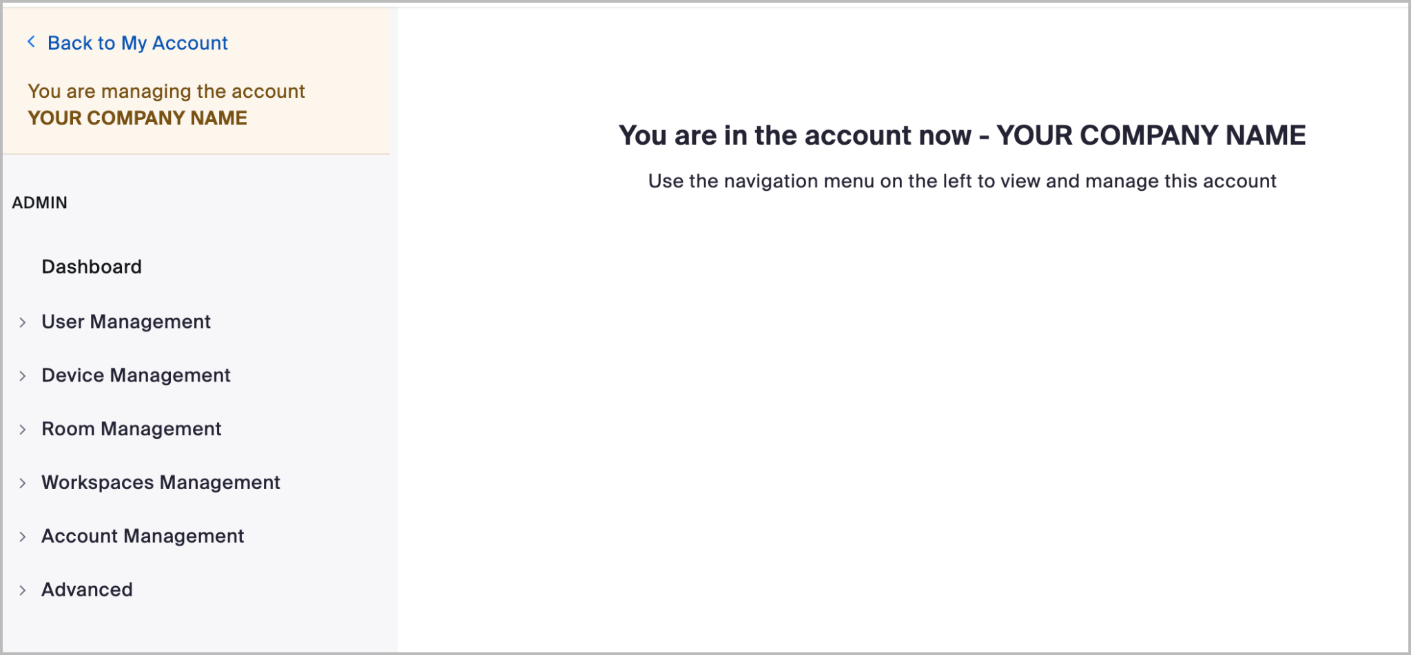 Was delegierte Administratoren nach der Authentifizierung im Konto des Drittanbieters sehen